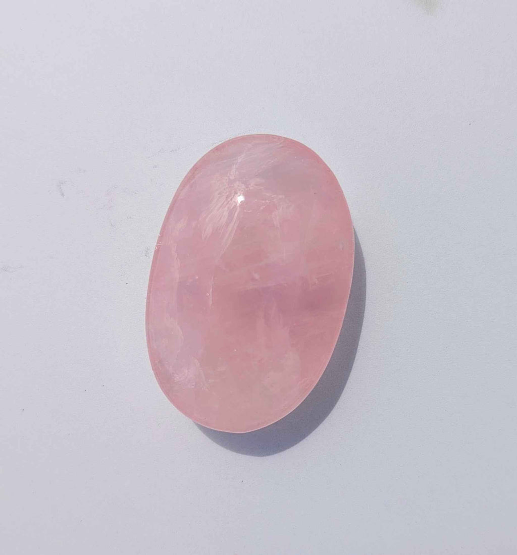 Rose Quartz Palm Stones – Love, Compassion & Emotional Healing