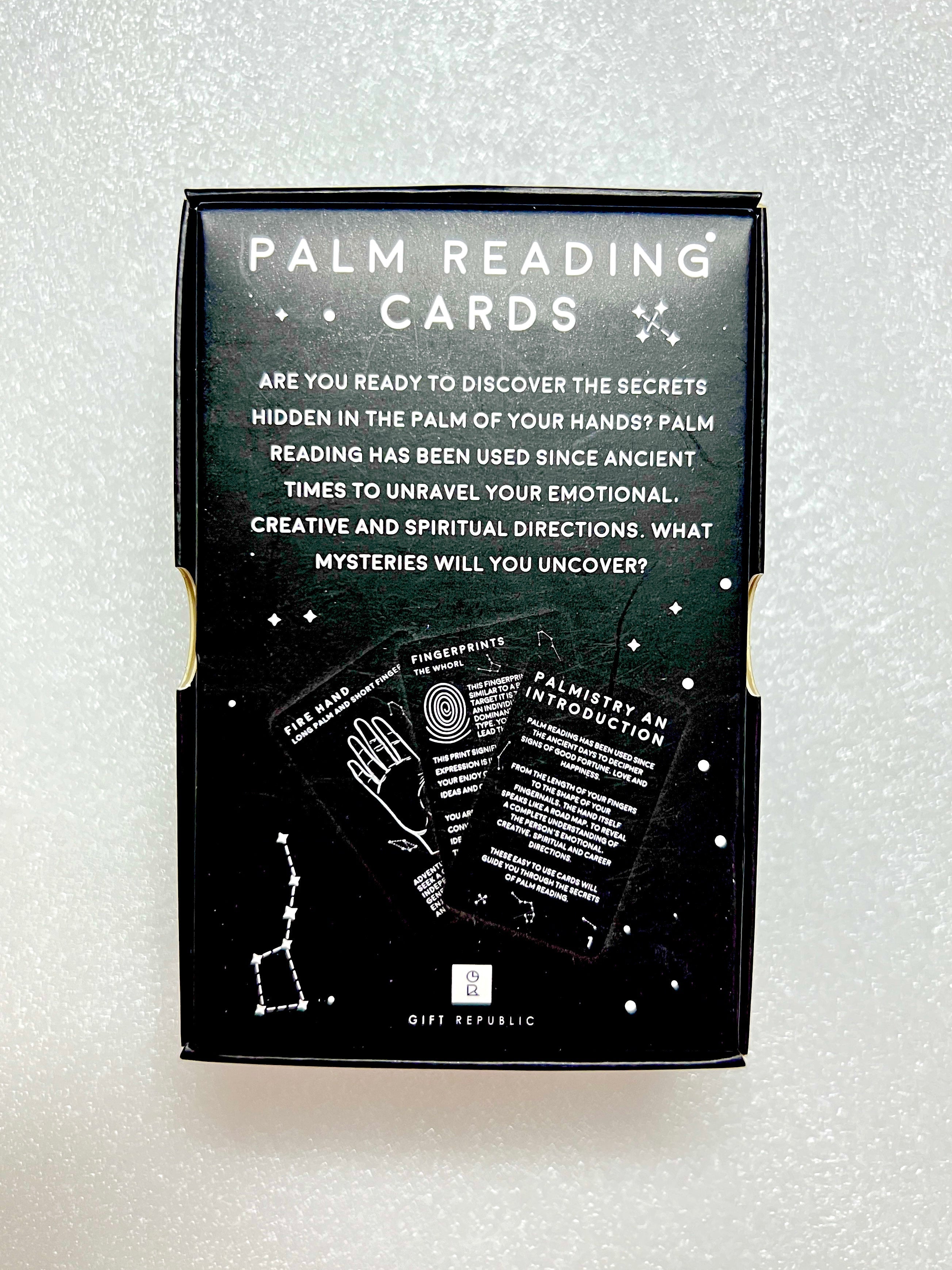 Palm Readings Cards - Set of 100 Flash Cards to Learn Palmistry and Divination