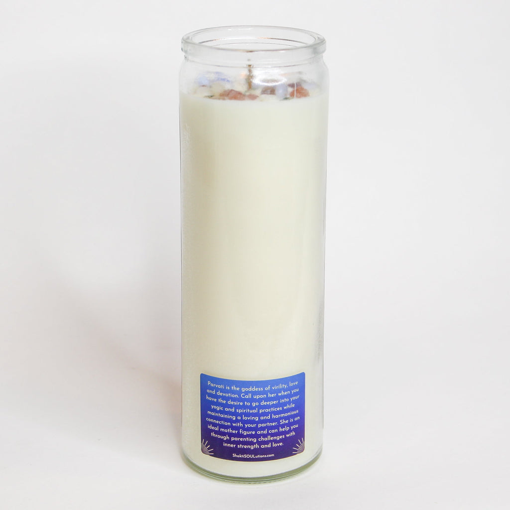 Parvati Crystal Altar Candle
