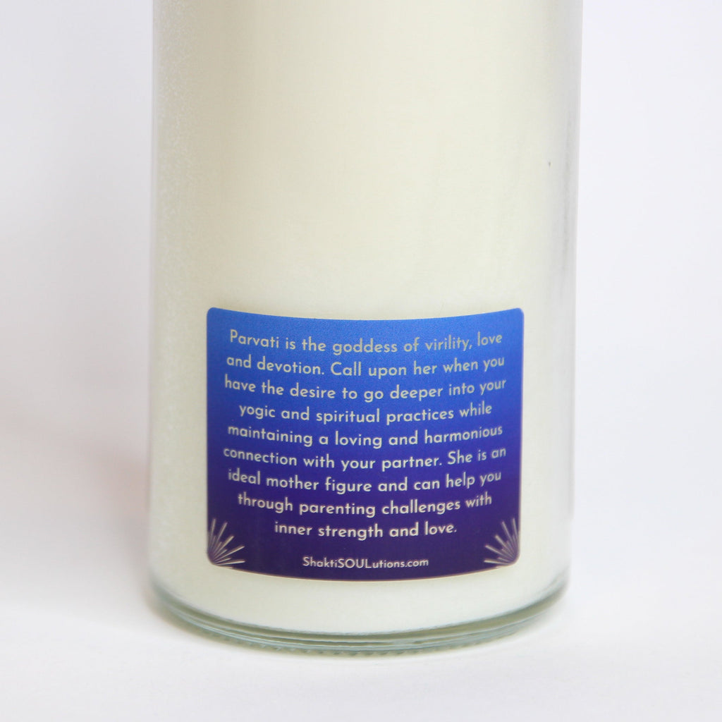 Parvati Crystal Altar Candle