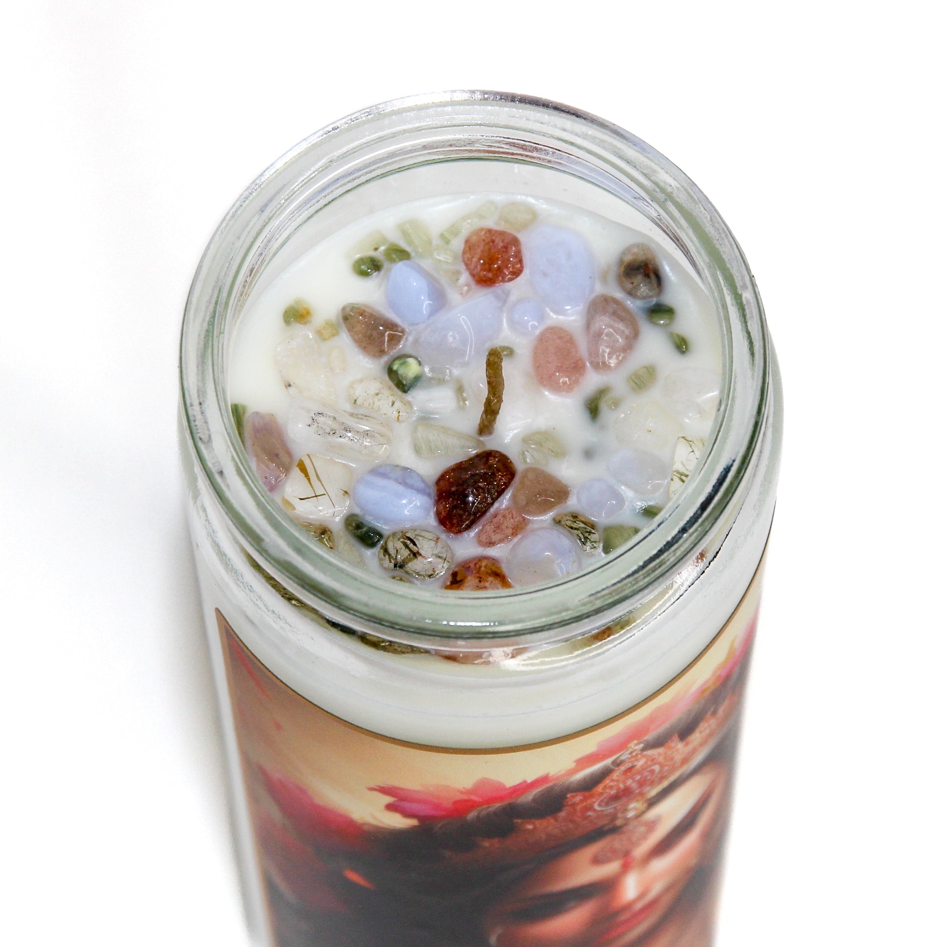 Parvati Crystal Altar Candle