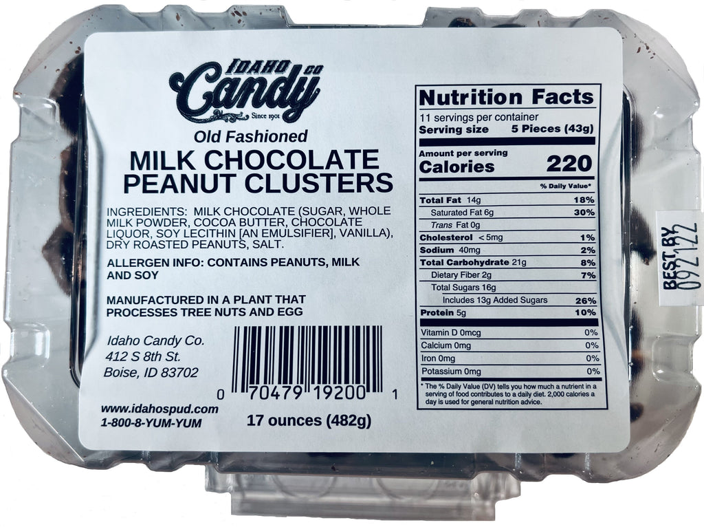 Chocolate Peanut Clusters - Tub - 17oz