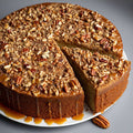 Andy Anand Deliciously Indulgent Sugar Free Pecan Cake 9" - Freshly Baked Cakes For Sale - Savor Rich Cake Treat (2 lbs)