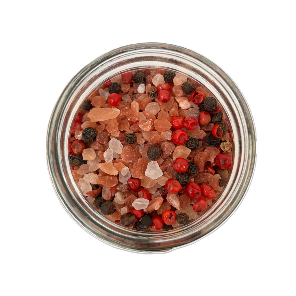 Pink Himalayan & Gourmet Peppercorn Grinder Set