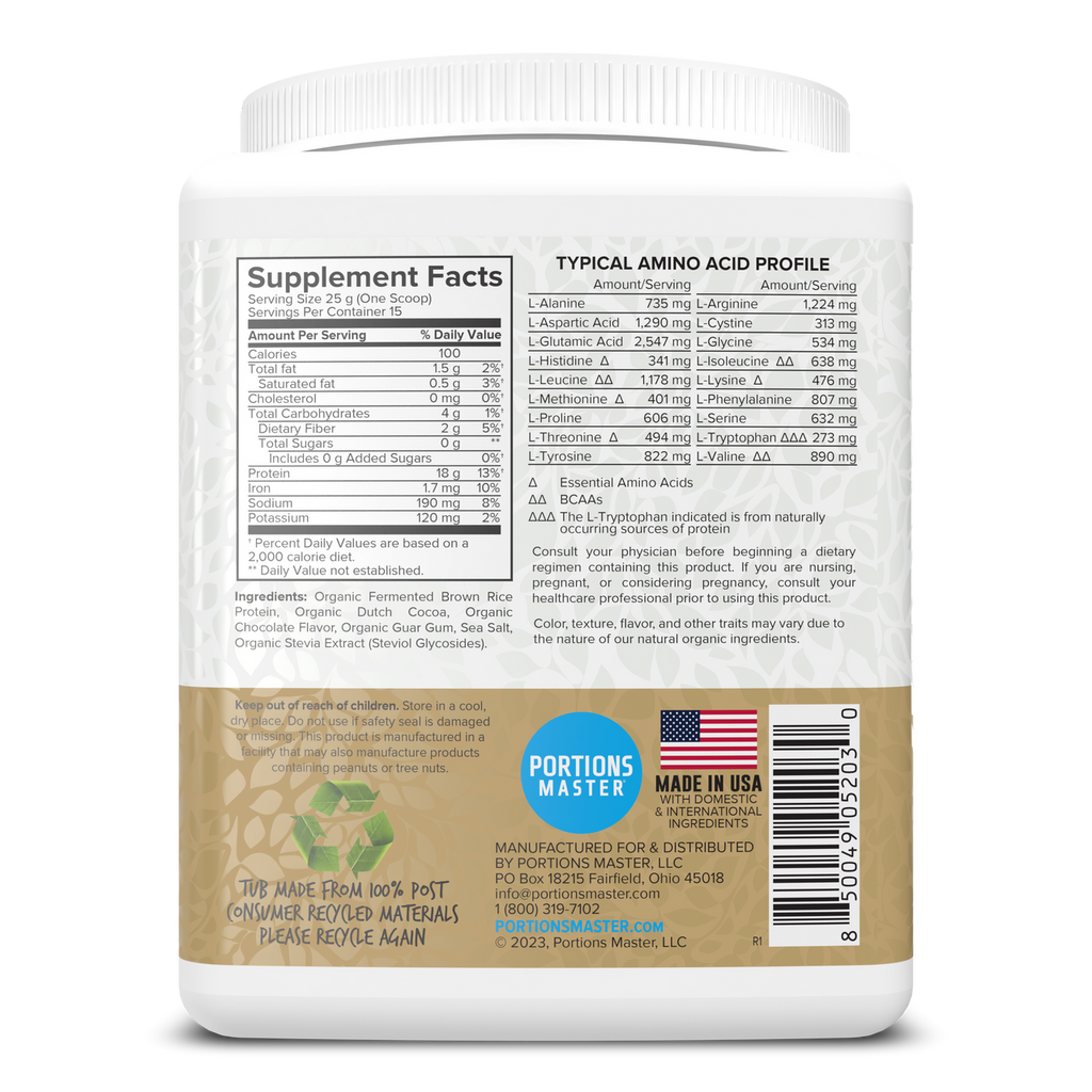 Portions Master Plant Protein Chocolate