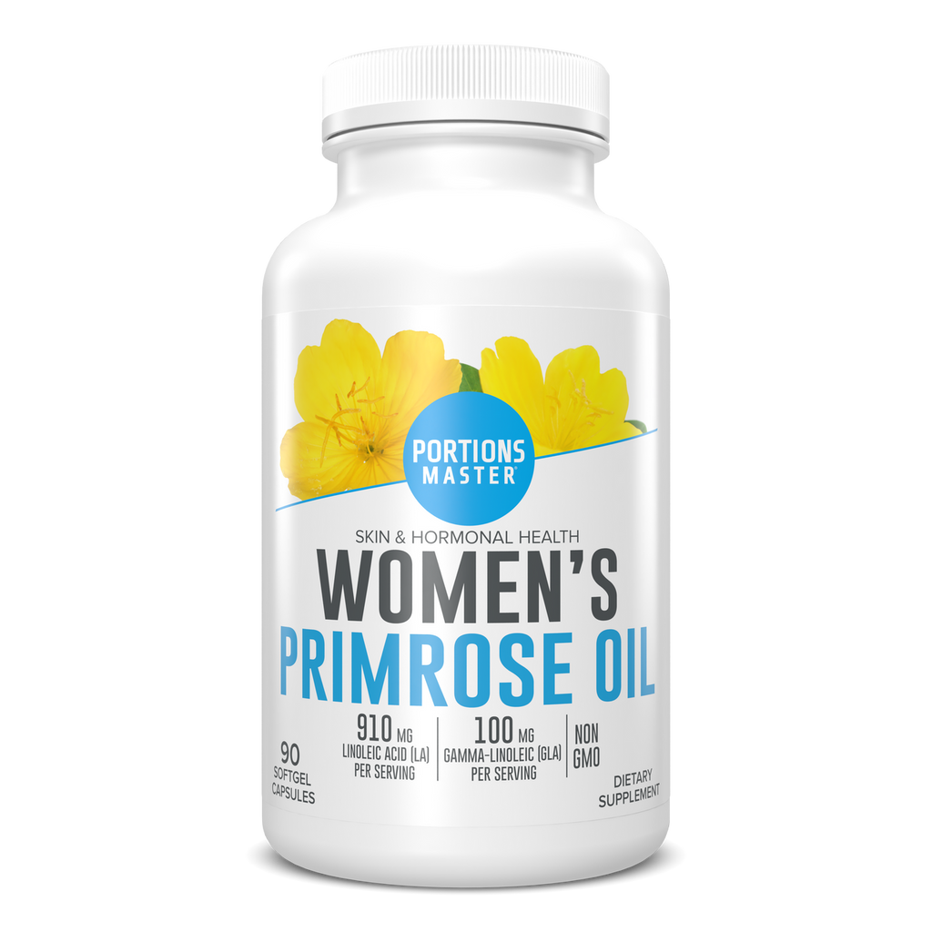 Portions Master Women's Primrose Oil Skin & Hormonal Health (90 Count)