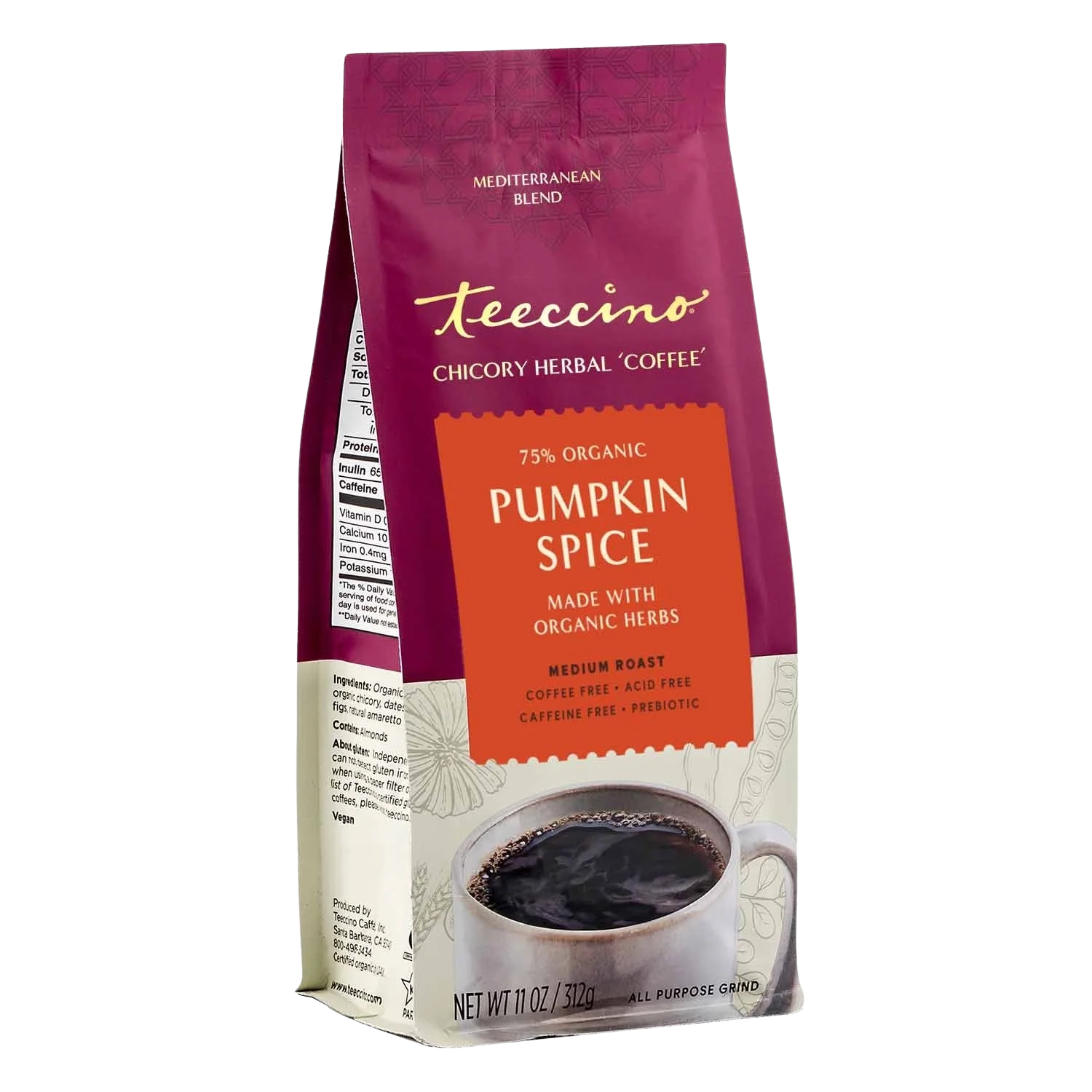 Pumpkin Spice Chicory Herbal Coffee