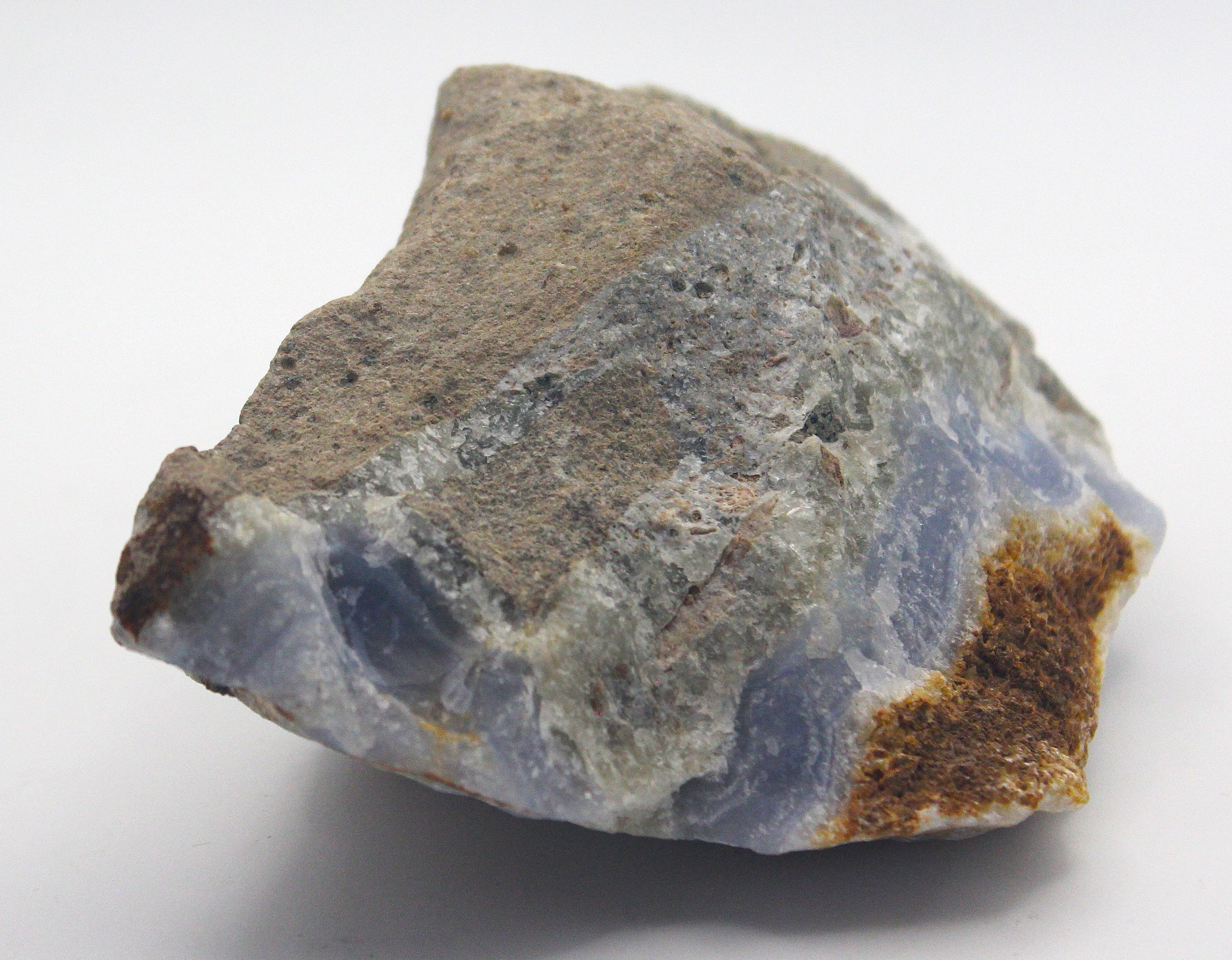 Raw Blue Lace Agate – Natural Rough Stone for Calm & Gentle Communication