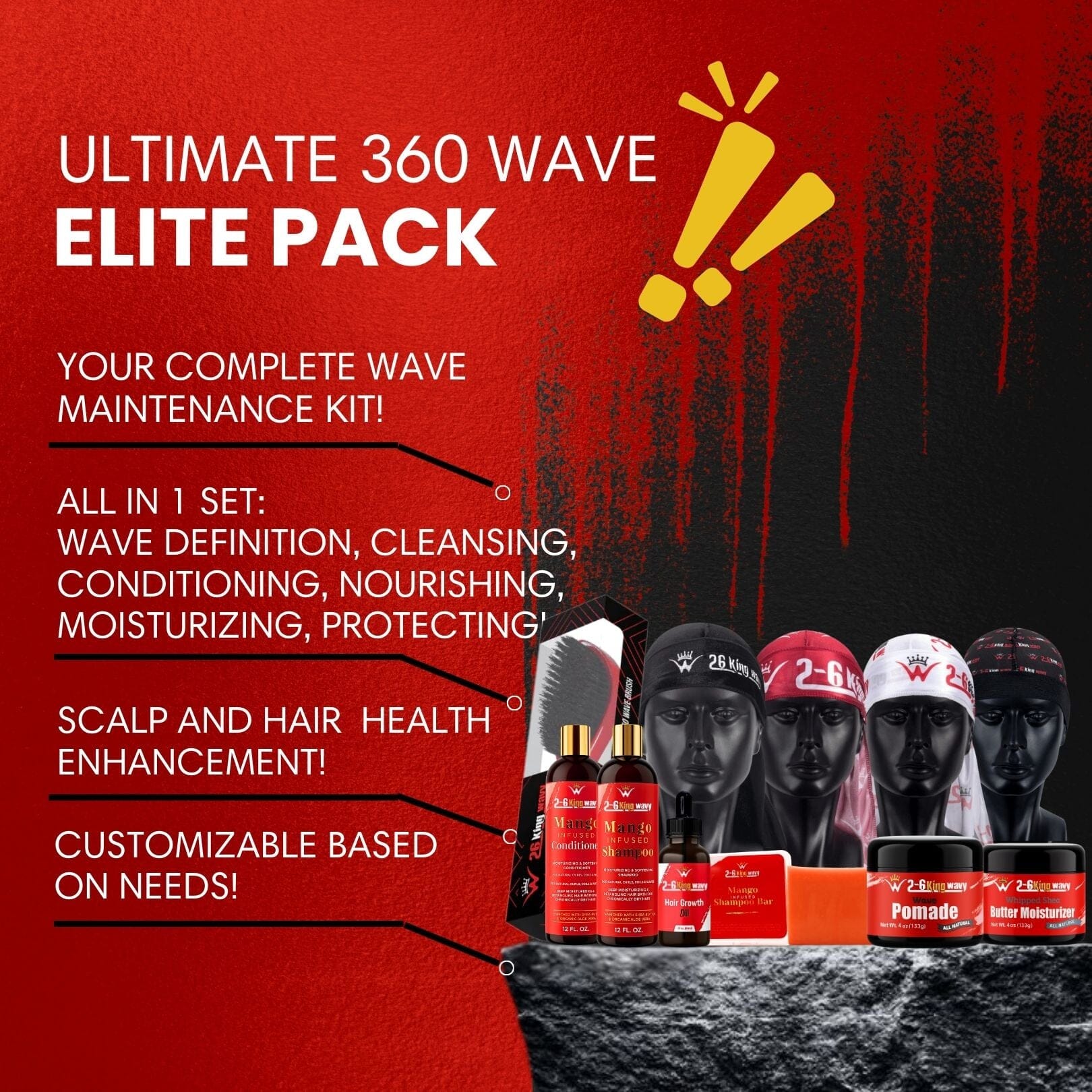 Ultimate 360 Wave & Hair Growth Bundle (Ultimate Elite Pack)
