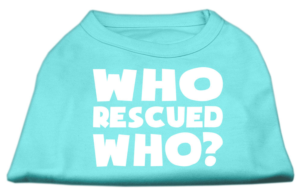 Pet Shirt "Who Rescued Who?"