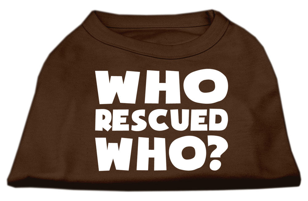 Pet Shirt "Who Rescued Who?"