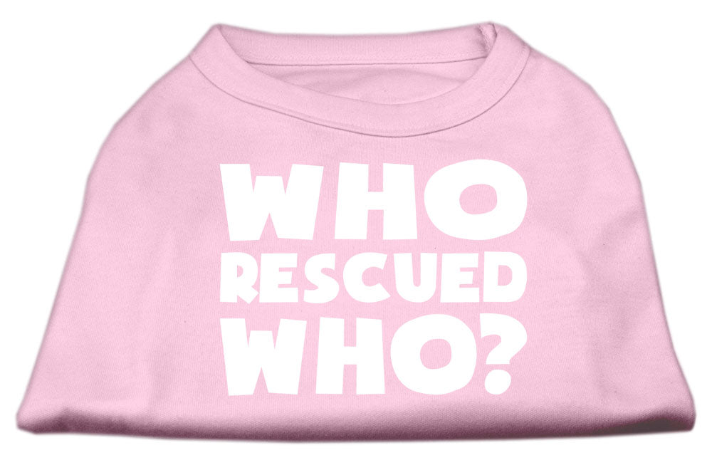 Pet Shirt "Who Rescued Who?"