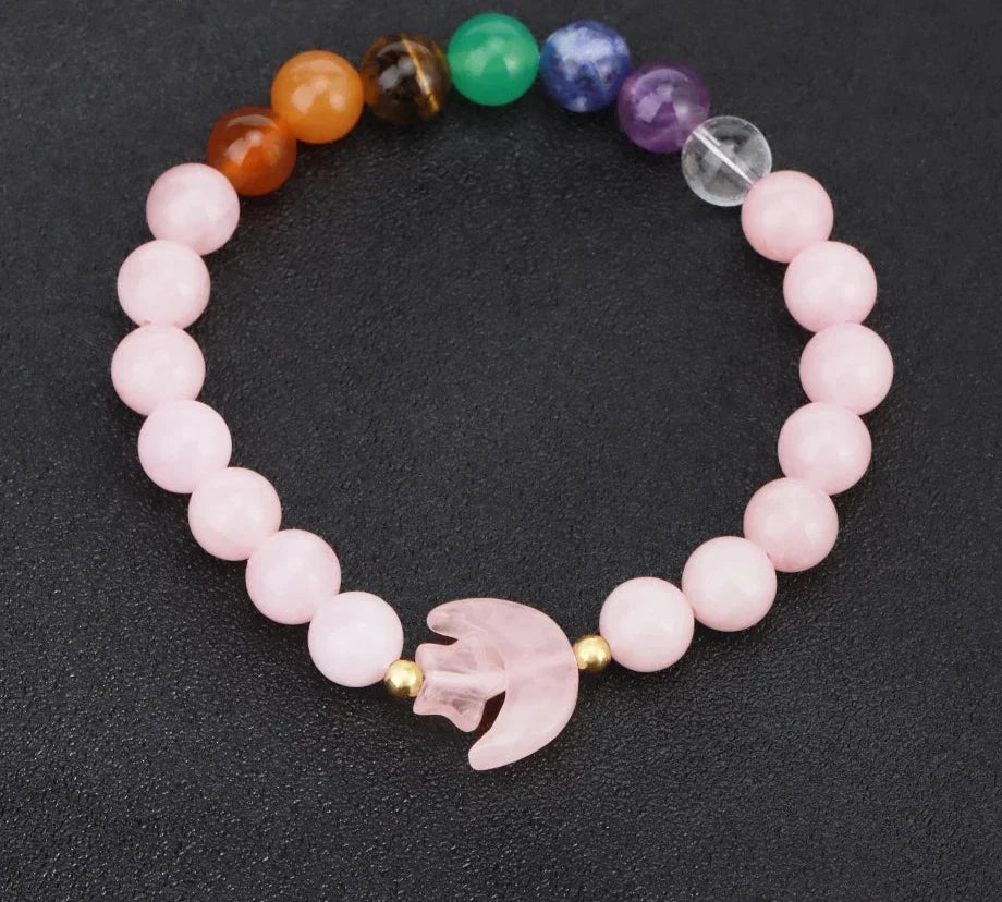 Moon Crystal Bead Bracelets