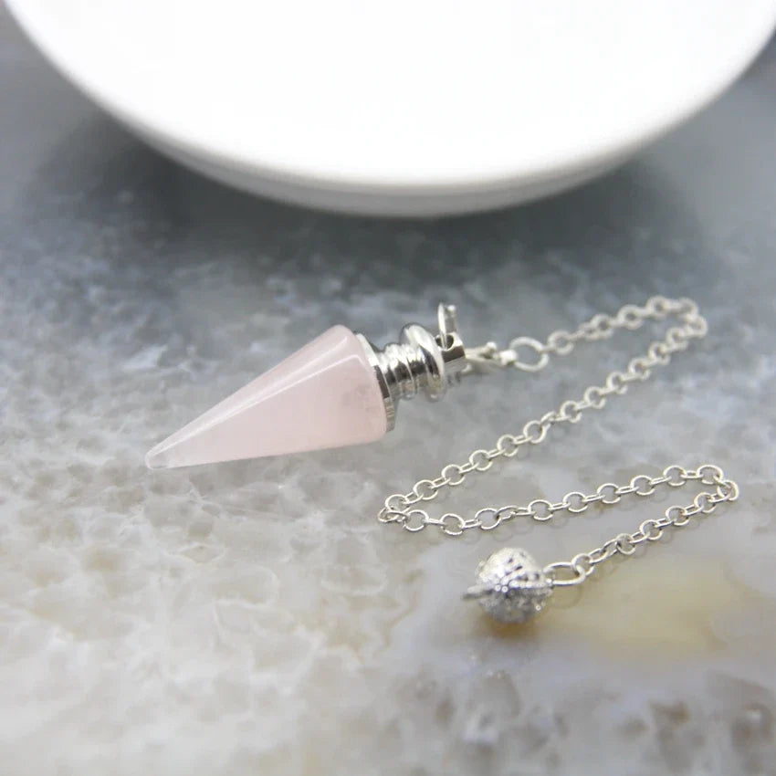 Silver Crystal Pendulums