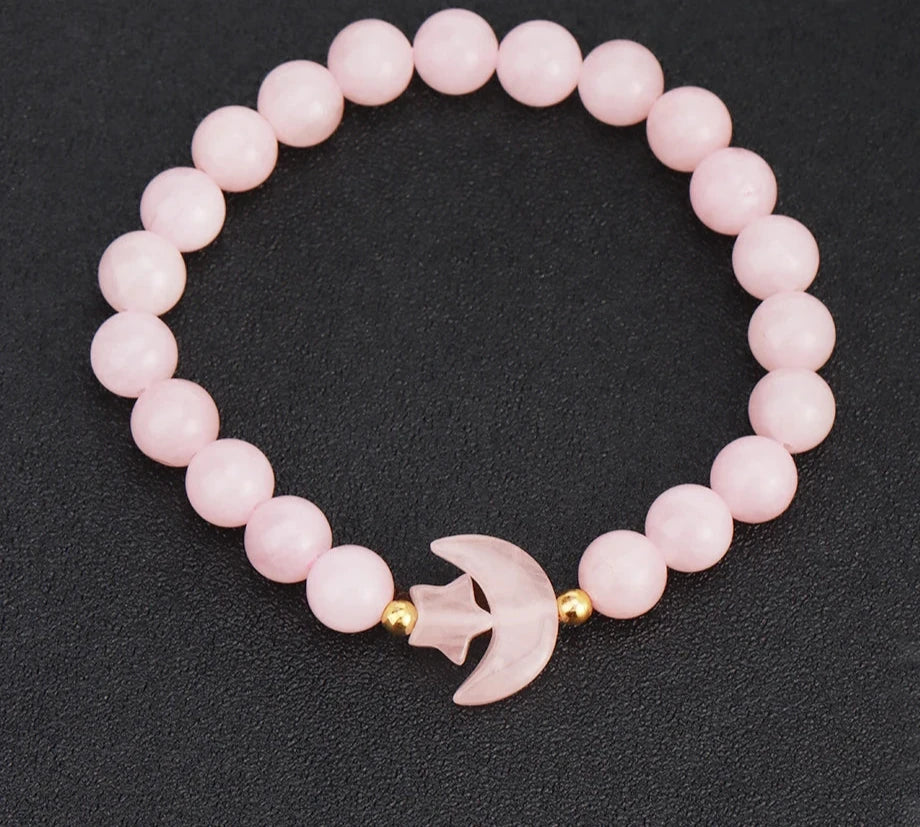 Moon Crystal Bead Bracelets