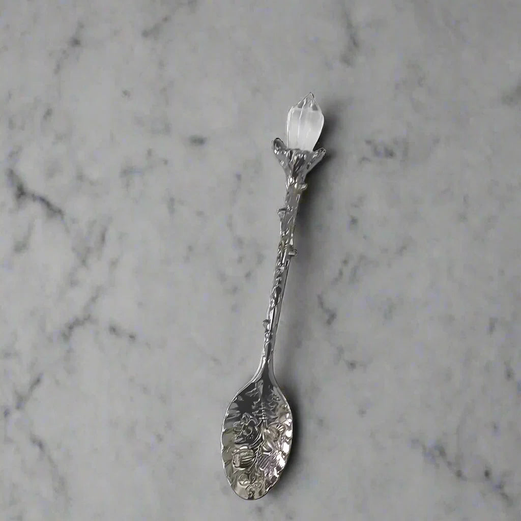 Clear Quartz Crystal Tea Spoons