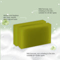 OUHOE Herbal Bath Soap with Bitter Melon: Deeply Clean Pores, Balance Water & Oil, Soothe Skin, Fresh Aroma