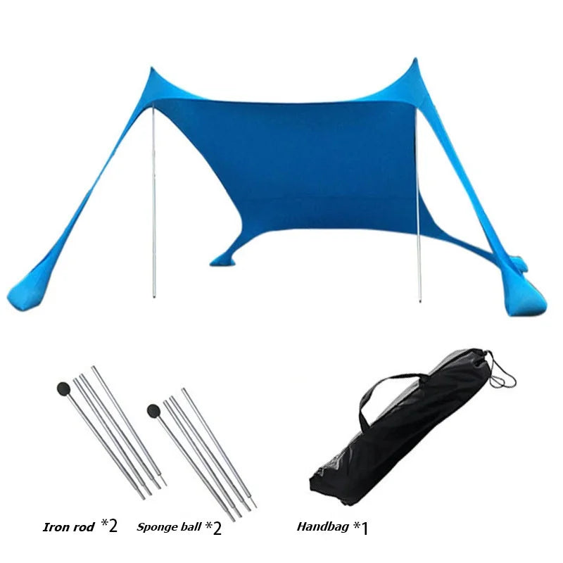 Outdoor Canopy Tent For Lawn And Beach Portable Camping Shelter