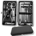 Stainless Steel 19 Piece Grooming Kit With Nail Clippers