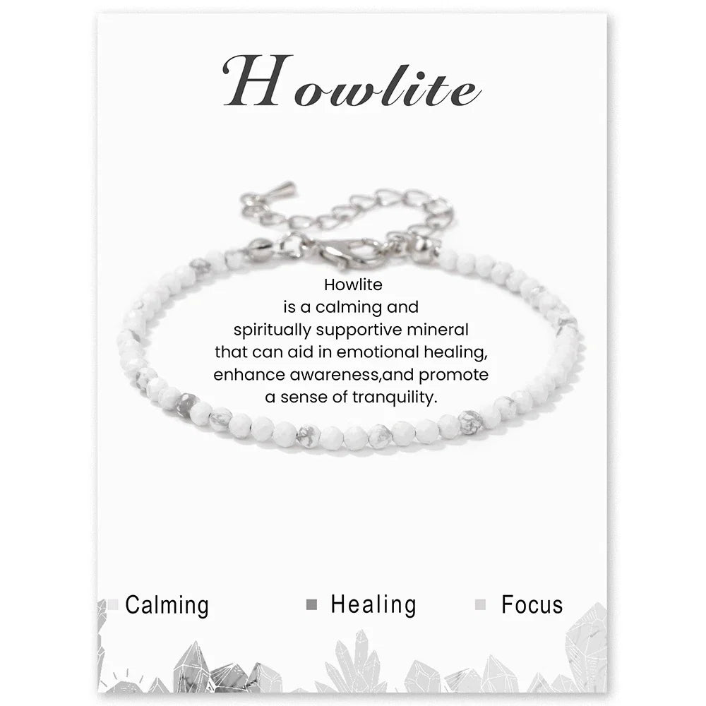 Faceted Gemstone Bead Bracelets
