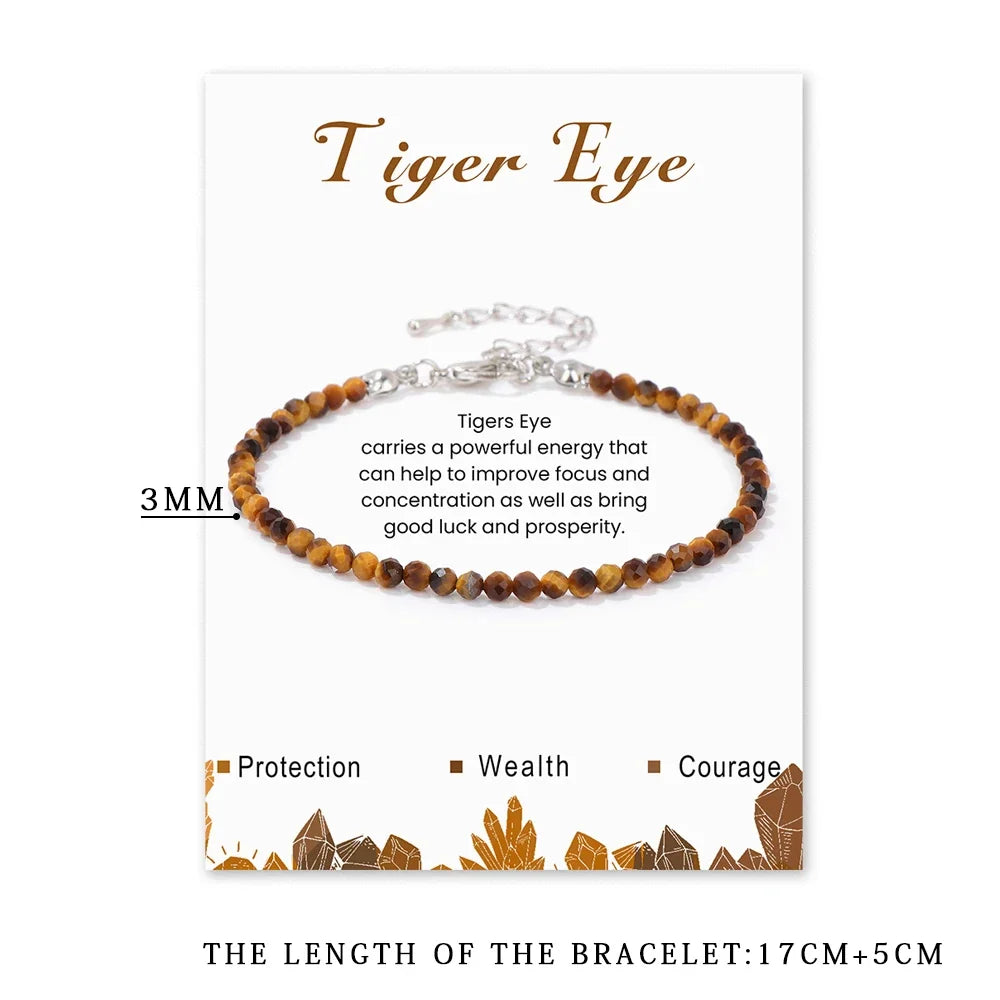Faceted Gemstone Bead Bracelets