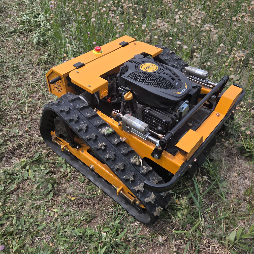 Remote-Controlled Tracked Lawn Mower, Heavy-Duty All-Terrain Automatic Crawler Mower with 500mm Cutting Width for Gardens, Orchards, Slopes & Efficient Weeding
