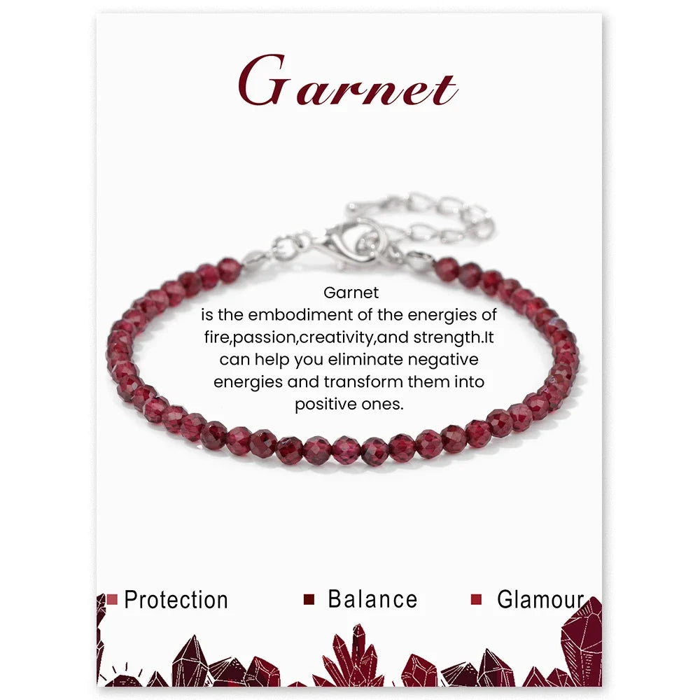 Faceted Gemstone Bead Bracelets