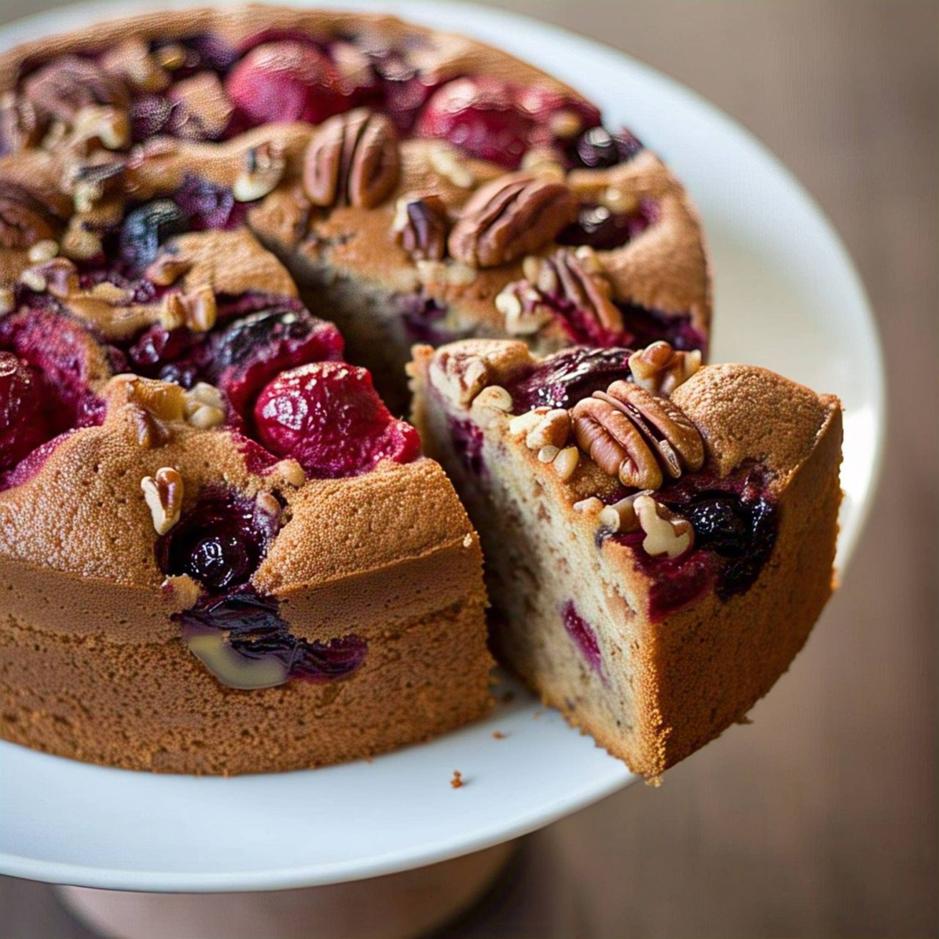 Andy Anand Sugar Free Mixed Berries Cake (2.8 lbs) - Diabetic Friendly Gourmet Dessert, No Sugar Added Berry Cake - Handmade Artisan Cake in Reusable Tray - Natural Keto Friendly Gourmet Treat