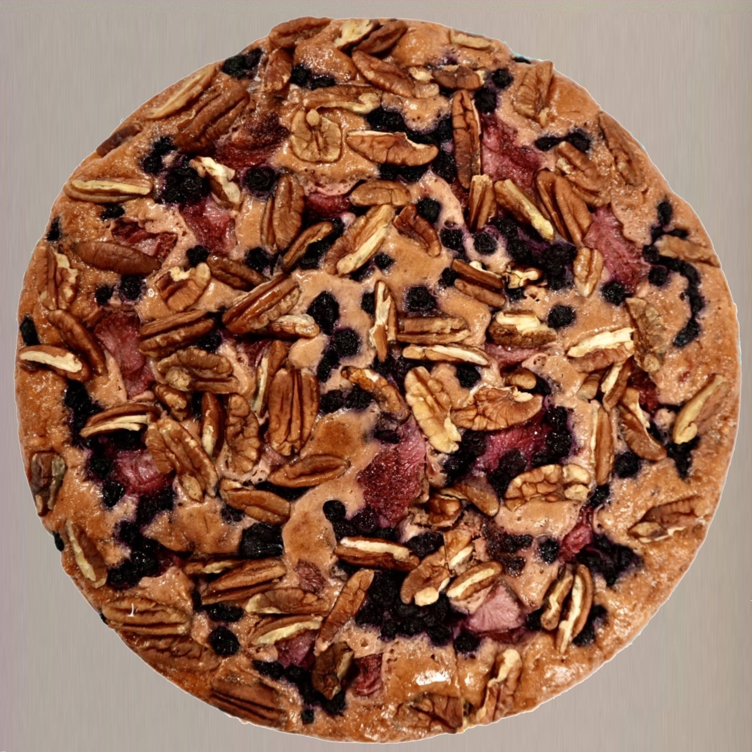 Andy Anand Sugar Free Mixed Berries Cake (2.8 lbs) - Diabetic Friendly Gourmet Dessert, No Sugar Added Berry Cake - Handmade Artisan Cake in Reusable Tray - Natural Keto Friendly Gourmet Treat
