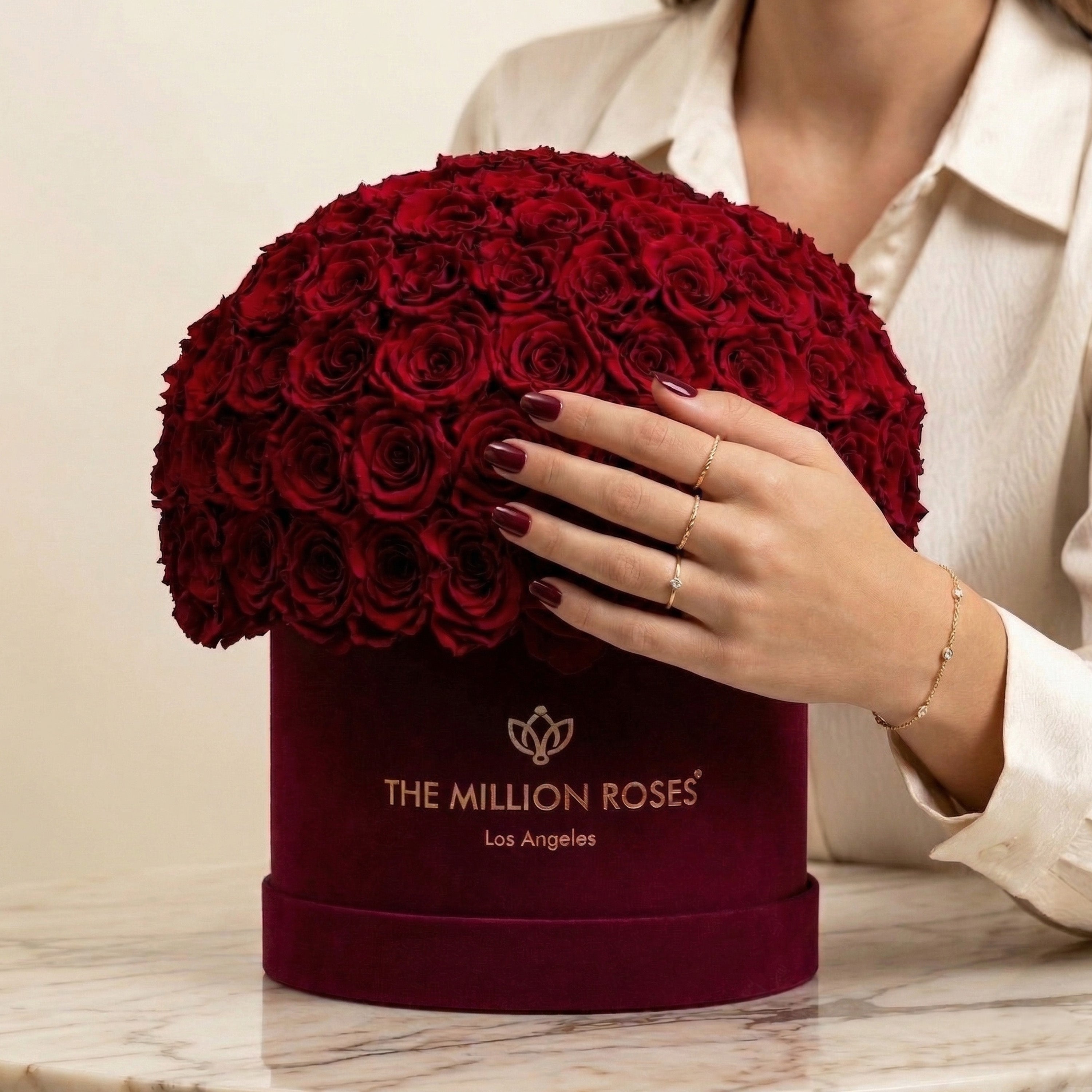 Supreme Bordeaux Suede Superdome Box | Burgundy Roses