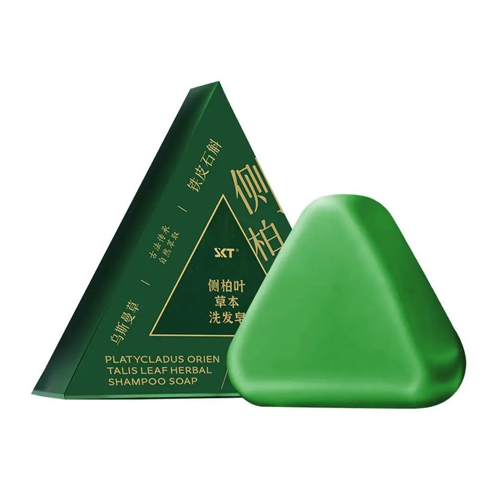 Platycladus Orientalis Shampoo Bar Natural Herbal Soap For Hair Loss Controls Oil Strengthens Root Shampoo Soap Hair Accessories