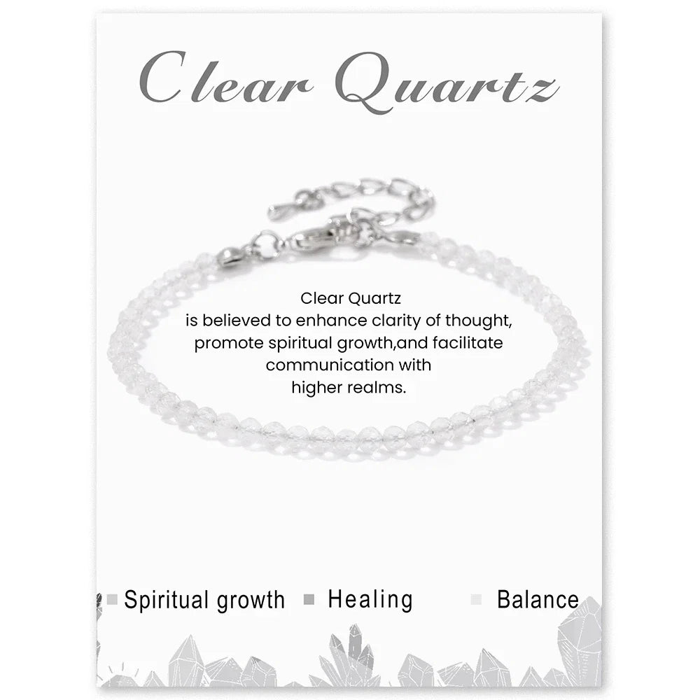 Faceted Gemstone Bead Bracelets
