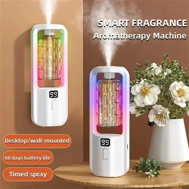 50ml Essential Oils Diffuser USB Multi-mode LED Digital Display 5 Gear Home Wall Mounted Display Air Freshener Smart Fragrance