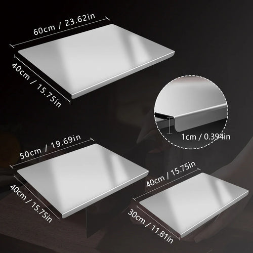 304 Stainless Steel Cutting Board Food Prep And Kitchen Use