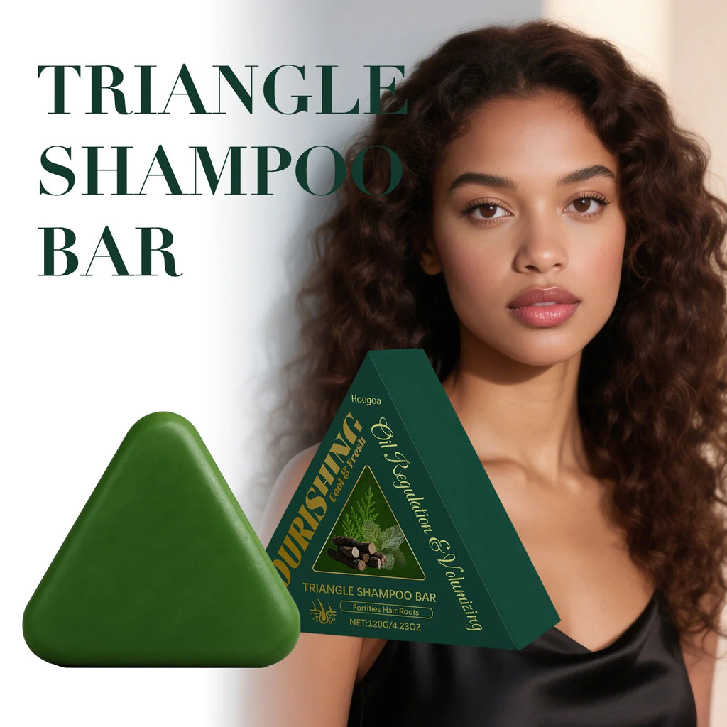 Herbal Usman Grass Shampoo Soap Cypress Leaf Polygonatum Herbal Plant Extract Refreshing Clean Oil Control Dandruff Itching 120g