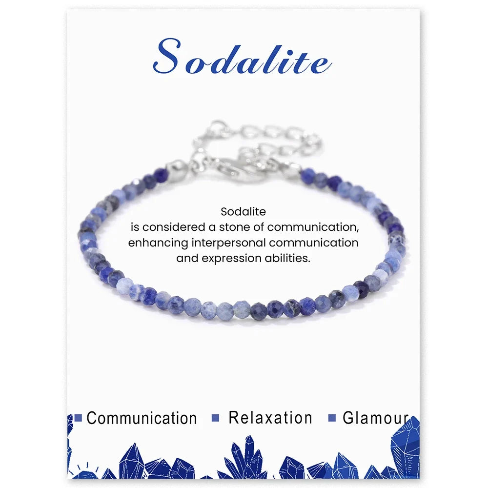 Faceted Gemstone Bead Bracelets