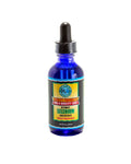 Bottle of selenium concentrate with a dropper on a white background