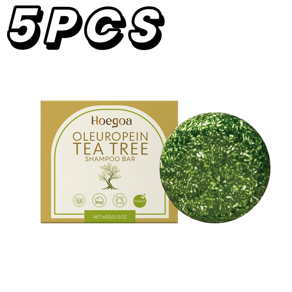 Herbal Dandruff Removal Shampoo Bar Mild Tea Tree Oil Essence Oil Control Scalp Cleansing Hair Care Soap Hair Damaged Repairing