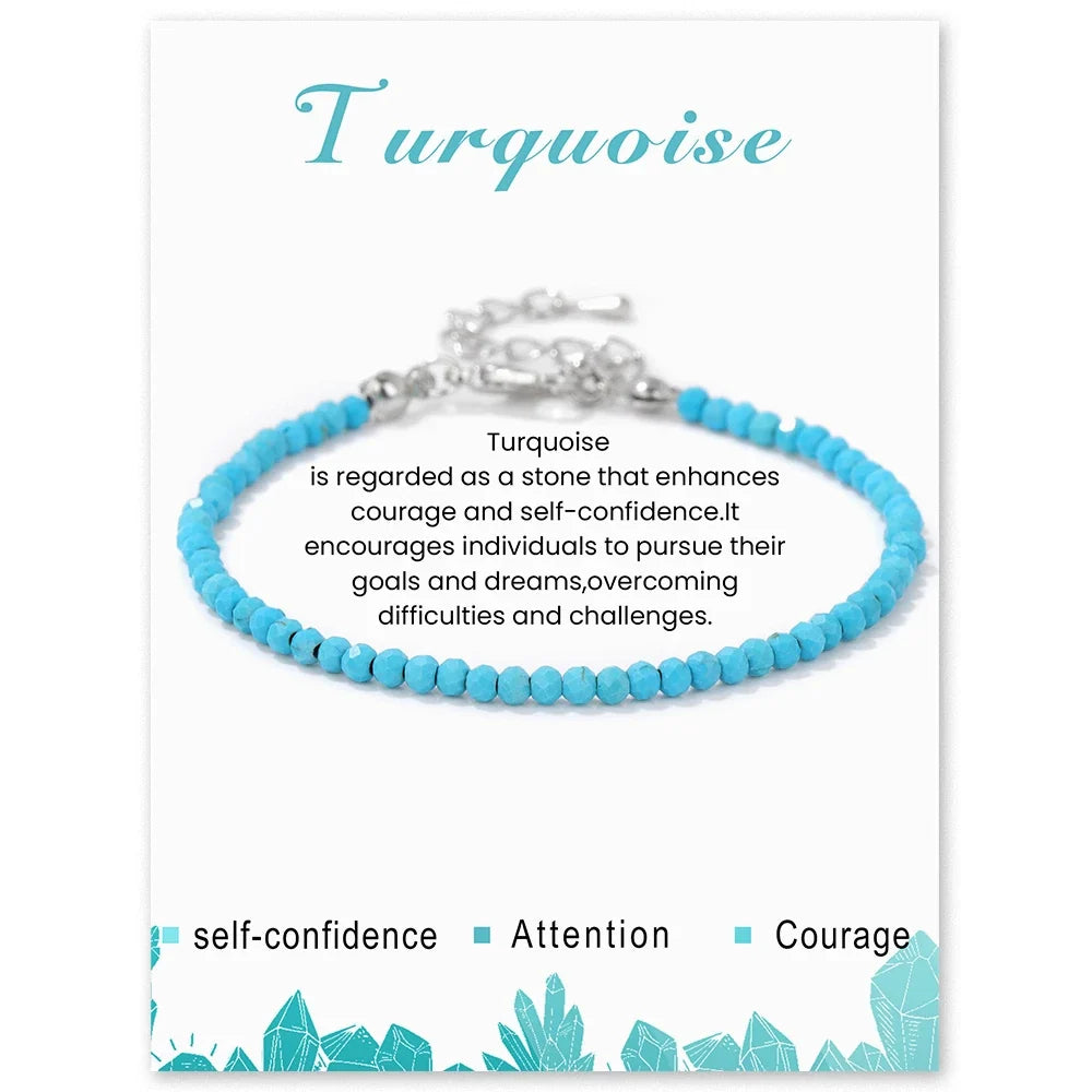 Faceted Gemstone Bead Bracelets