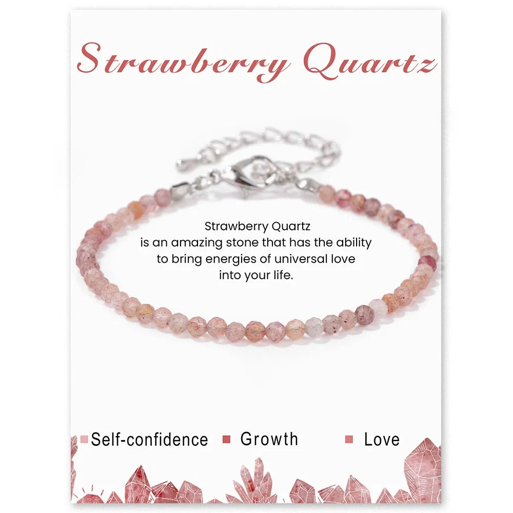 Faceted Gemstone Bead Bracelets