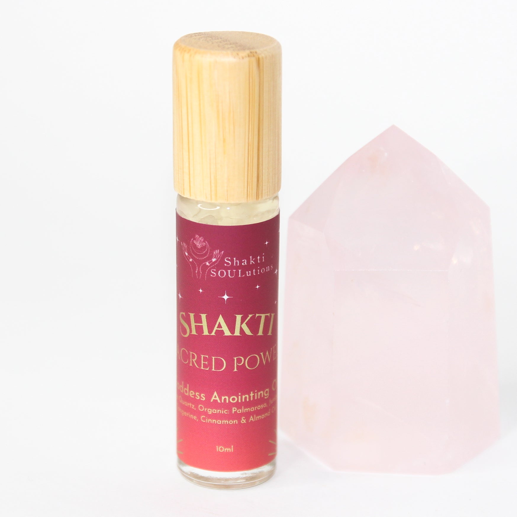 Shakti Ma Goddess Rose Quartz Anointing Oil - Power & Creative Flow