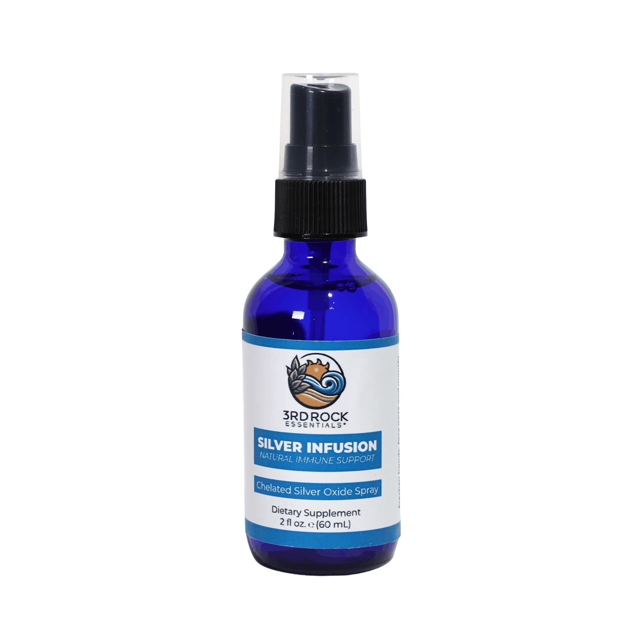 Silver Infusion 150 PPM Chelated Silver Oxide Supplement - 2 oz. Spray
