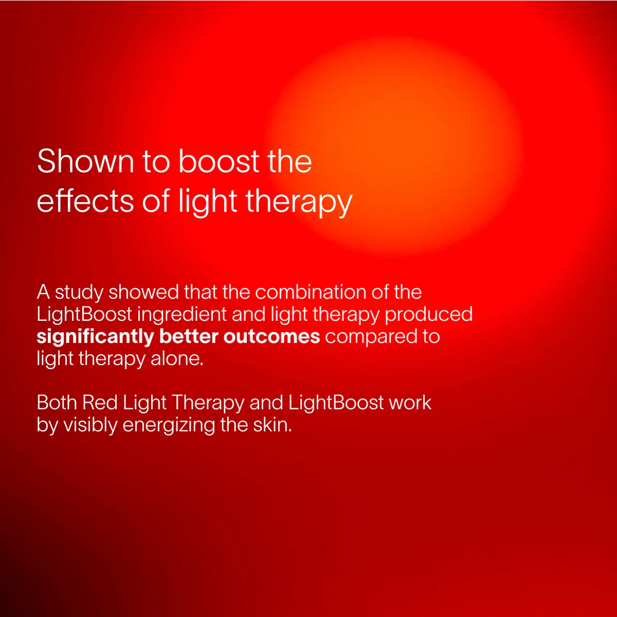 SolaWave 4-in-1 Red Light Therapy Wand LightBoost Serum study showing enhanced skincare results, visibly energized, radiant-looking skin and improved light therapy benefits