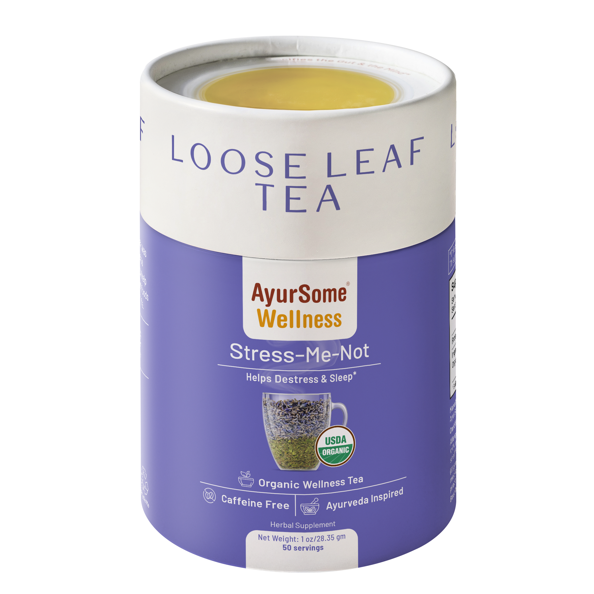 Stress-Me-Not Tea | Organic Lemon Balm, Lavender Tea Blend