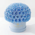 Supreme Light Blue Suede Superdome Box | Light Blue Roses