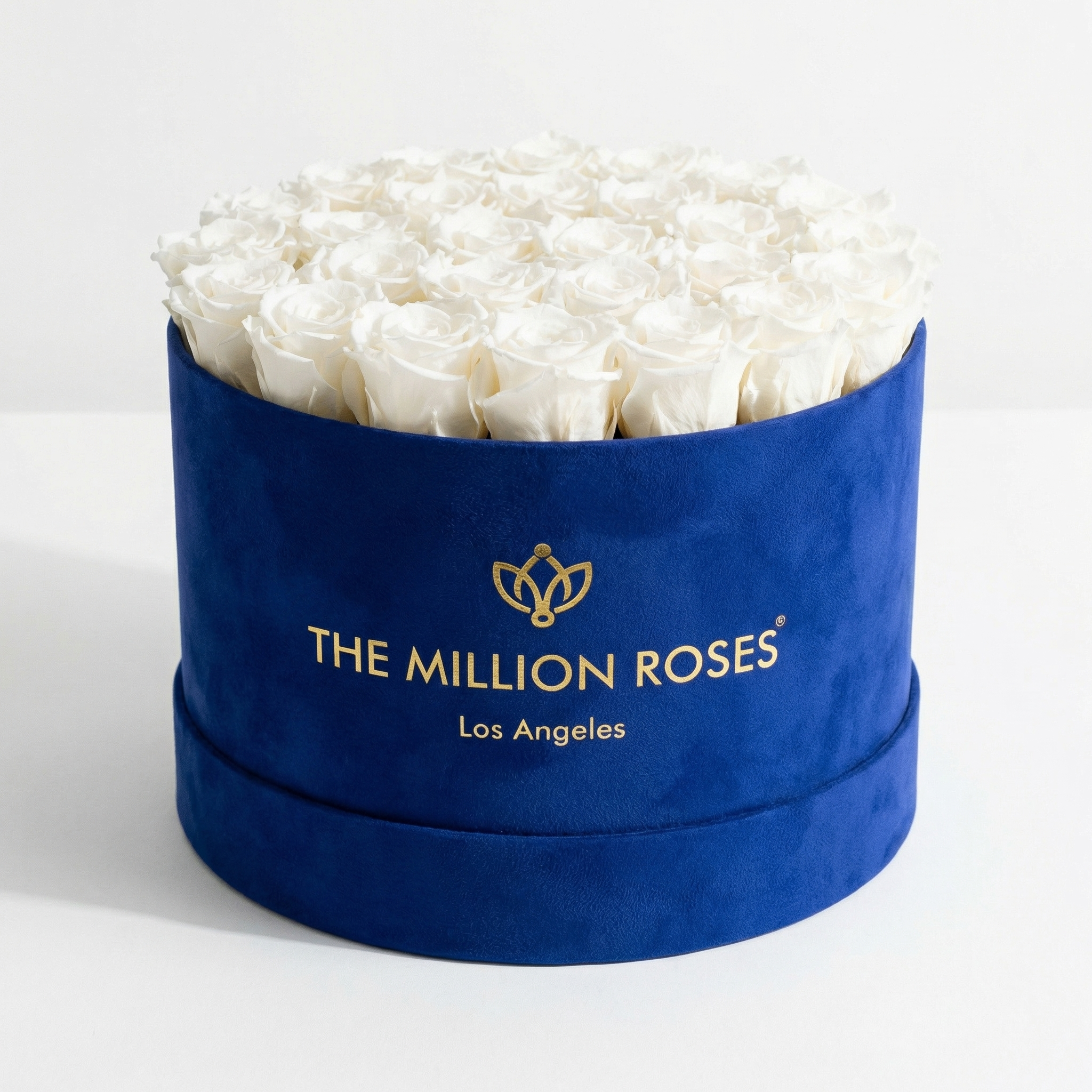 Supreme Royal Blue Suede Box | White Roses