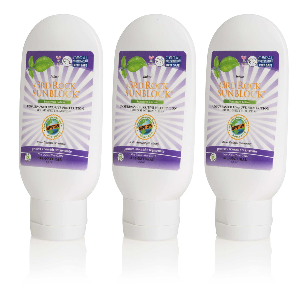 3rd Rock Sunblock® For Infants - All Natural Infant Sunscreen - Zinc Oxide SPF 35