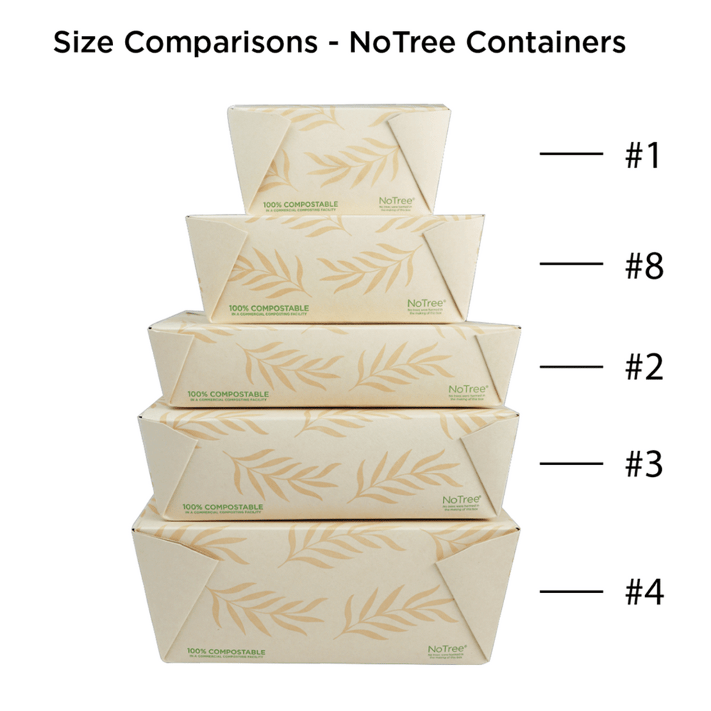 World Centric NoTree Paper #1 Take-Out Container, 26oz (QTY 450), SKU TO-NT-1