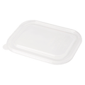 World Centric LID PLA - Fits TR-SC-U8, TR-SC-U8L-LF Fiber Containers, Clear (QTY:400)