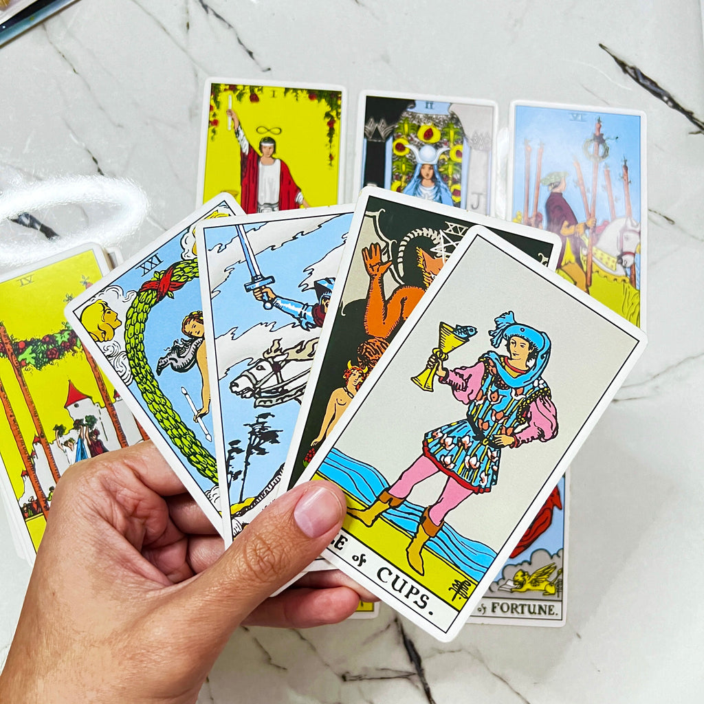 Classic Rider Waite Tarot Deck of 78 Cards with Guidebook